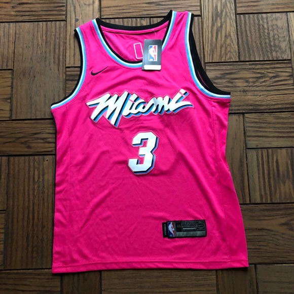 dwyane wade miami vice jersey pink